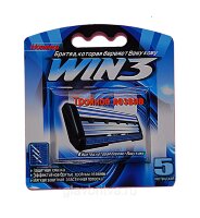 DORCO WIN3 (5 шт)кассеты с 3 лезвиями и увл.полосой(совместимы с системой СЛАЛОМ)/24