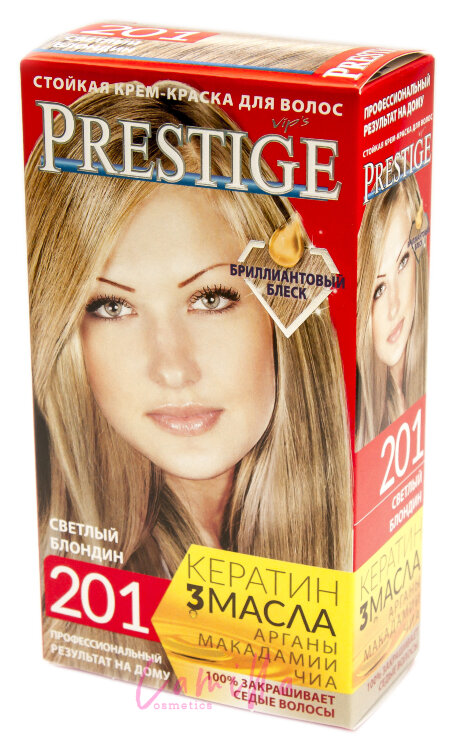 PRESTIGE Тон 201-светлый блондин Стойкая крем-краска для волос