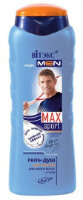 FOR MEN MAX Sport Гель-душ для мытья волос и тела "Тройной эффект" 400/18