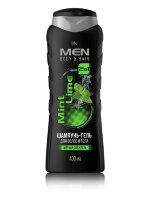 IRIS MEN Шампунь-гель для волос и тела "Mint Lime" 400 мл