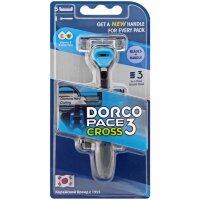 DORCO  PACE CROSS 3  бритв. станок+(5кассет CROSS)с 3 лезвиями