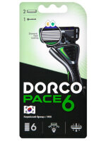 DORCO (SXA1002) PACE 6 NEW (станок+2кассеты) система с 6 лезвиями