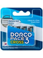 DORCO Pace CROSS 3 (4 шт.) кассеты с 3 лезвиями для станка CROSS,TRC1040
